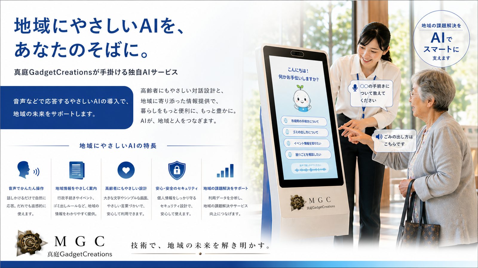 独自AIサービスの導入イメージ
